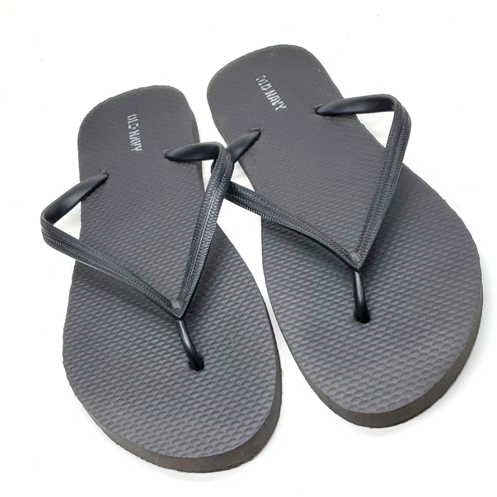 OLD NAVY Black Flip Flops 9